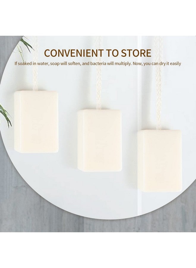 LIARTY 4pcs Soap on a Rope, Natural Bar Soap for Women Men, Bath Soaps Bulk for Face, Hand, Body Care, Easy to Hang, Shower, Home, Travel, Each 7.05 Oz - Image 4