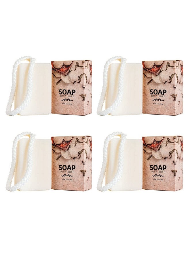 LIARTY 4pcs Soap on a Rope, Natural Bar Soap for Women Men, Bath Soaps Bulk for Face, Hand, Body Care, Easy to Hang, Shower, Home, Travel, Each 7.05 Oz - Image 1