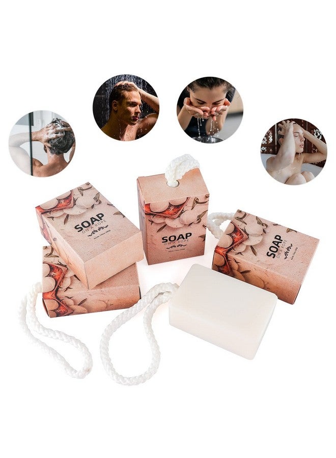 LIARTY 4pcs Soap on a Rope, Natural Bar Soap for Women Men, Bath Soaps Bulk for Face, Hand, Body Care, Easy to Hang, Shower, Home, Travel, Each 7.05 Oz - Image 2