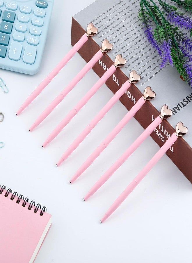 Cptoion 24 Pack Heart Shaped Ballpoint Pens, 1.0 mm Black Ink, Retractable, Decorative Heart Pens for Valentine's Day, Bridal Shower, Wedding Party Favors, Cute Gifts for Women (Pink) - Image 5