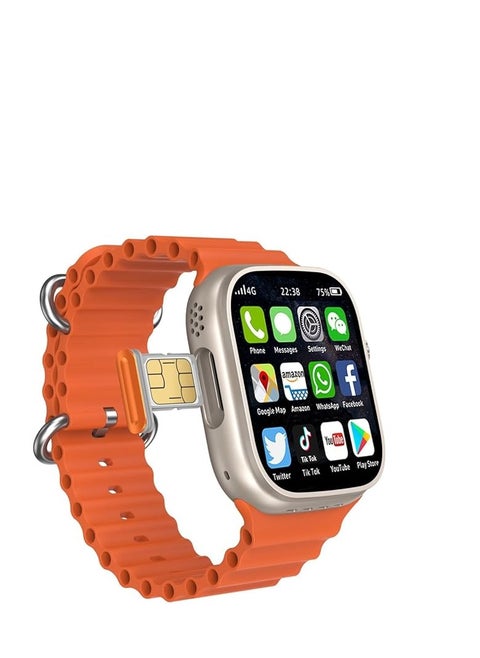 Telzeal TC 4G Waterproof Smart Watch with Dual Camera and Sim Card Support