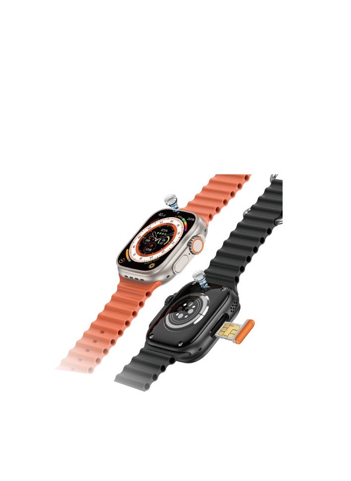 Telzeal TC 4G Waterproof Smart Watch with Dual Camera and Sim Card Support