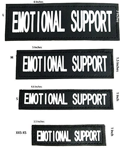 Albcorp Reflective Emotional Support Dog Patch - Set of 2 Tags with Hook Backing for ESA Dog Vest, Harness, or Collar - Emotional Support Dog Patches for Animal Vest. - Image 4