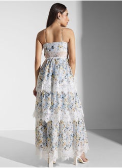 True Decadence Floral Print Bardot Dress  - Image 2