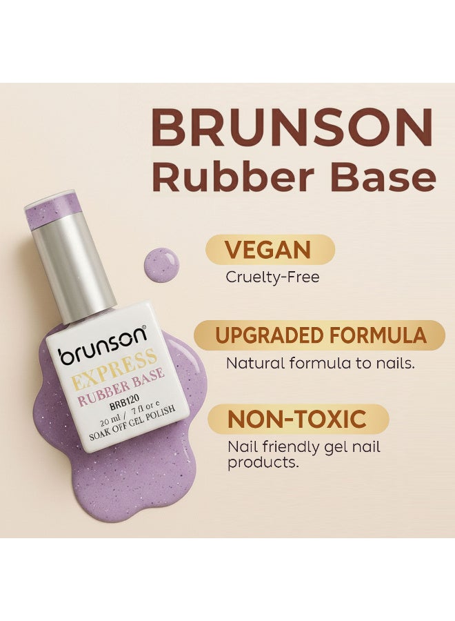 brunson TPO free Rubber Base Gel polish 20ml Soak Off Base Coat for Nail Strengthening Long Lasting Gel Polish Base for Chip Free Shine Brittle Nails UV Rubber base Russian manicure Non Yellowing salon manicure - Image 2