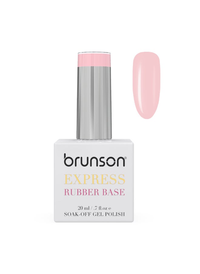 brunson TPO free Rubber Base Gel polish 20ml Soak Off Base Coat for Nail Strengthening Long Lasting Gel Polish Base for Chip Free Shine Brittle Nails UV Rubber base Russian manicure Non Yellowing salon manicure - Image 1