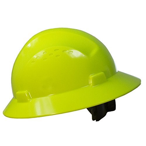 JORESTECH Safety Hard Hat Lime HDPE Full Brim Helmet with 4-Point Adjustable Ratchet Suspension for Work, Home, and General Headwear Protection ANSI Z89.1-14 Compliant HHAT-02 - Image 2
