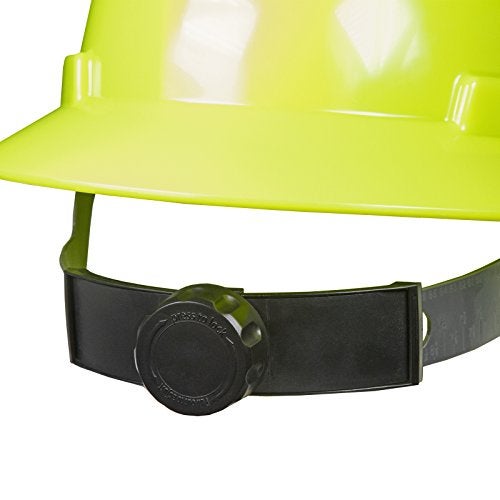 JORESTECH Safety Hard Hat Lime HDPE Full Brim Helmet with 4-Point Adjustable Ratchet Suspension for Work, Home, and General Headwear Protection ANSI Z89.1-14 Compliant HHAT-02 - Image 3