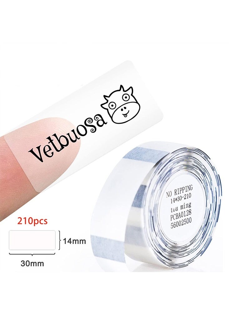 NIIMBOT - Niimbot D11 Waterproof Transparent Thermal Label Paper for Barcode Printing 14*30mm label sticker - Image 1