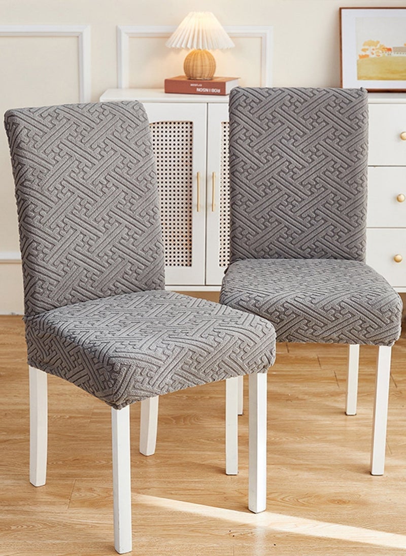 Sharpdo 3D Pattern-Stretch Dining Chair Cover (1 or 4 Pack) - Washable Removable Chair for Kitchen Dining Room Hotel，High-Quality Fade-Resistant Fabric - Image 5