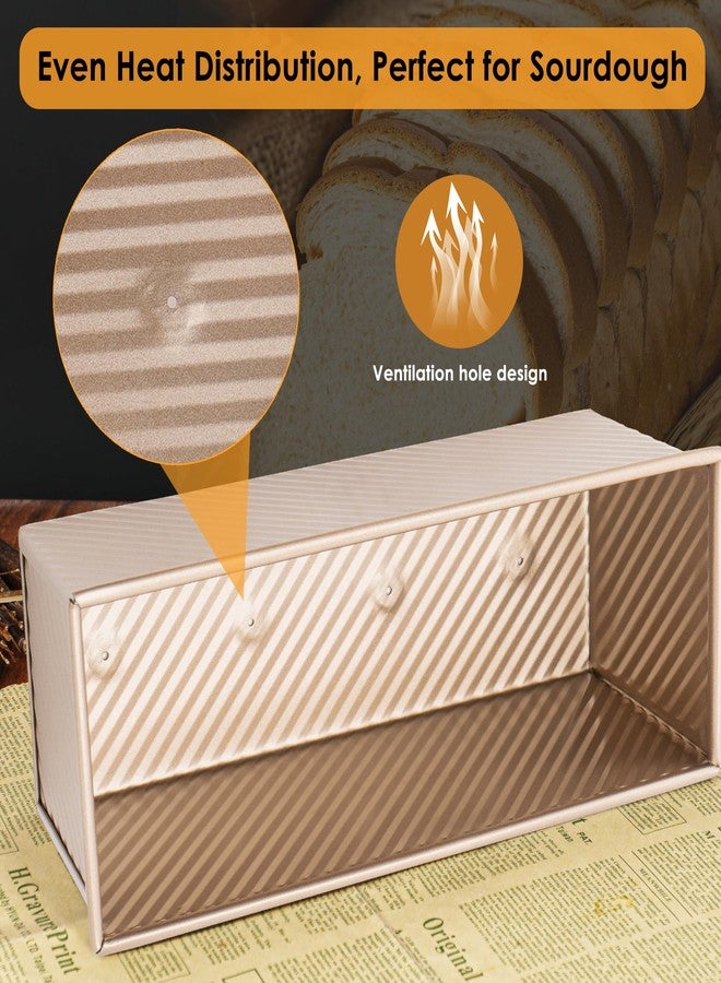 Spmarkt 2pack 2.2lb Gold Pullman Loaf Pan - Image 3