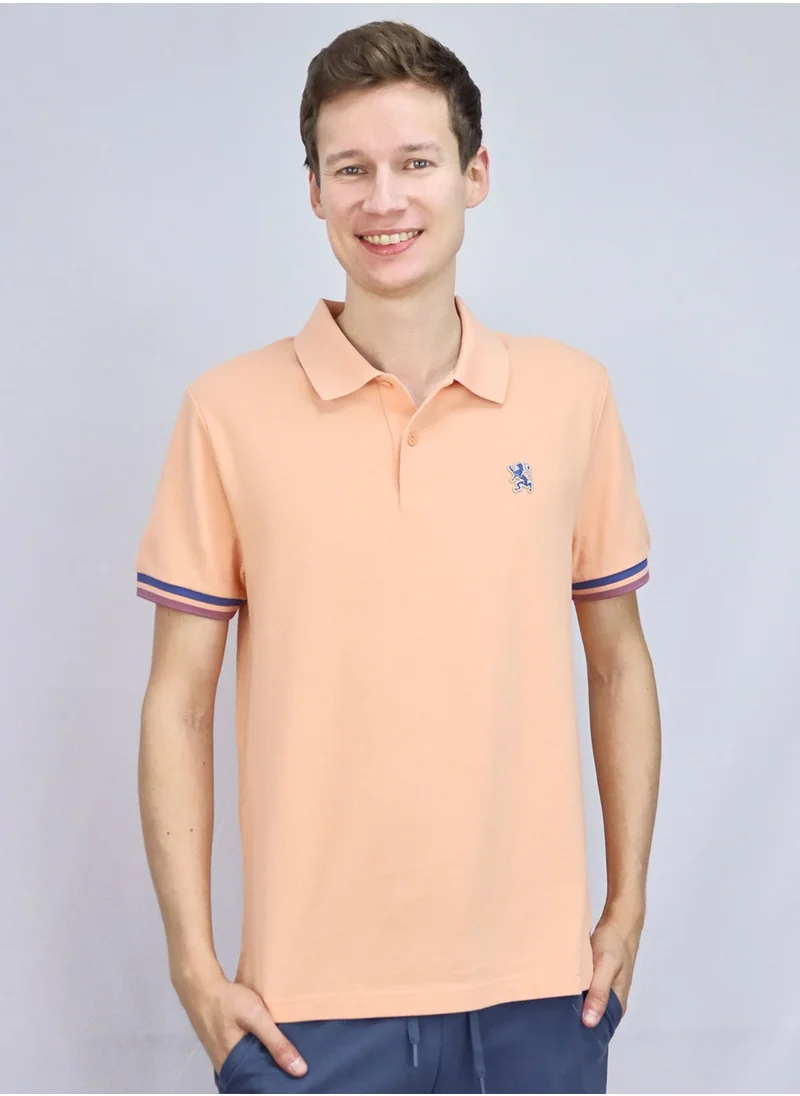 جيوردانو Men's Performance Polo Orange