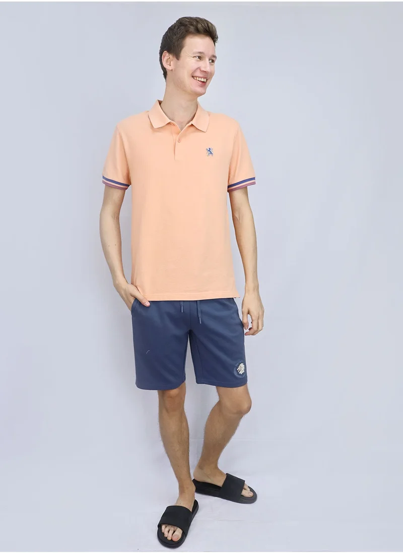 جيوردانو Men's Performance Polo Orange