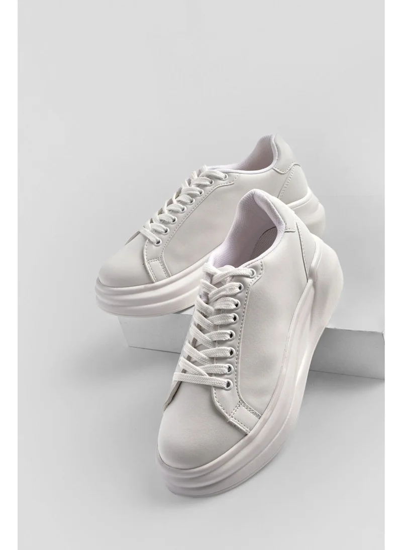 مارجين Margin Women's Sneaker Thick Sole Lace-Up Sports Shoes Bekor