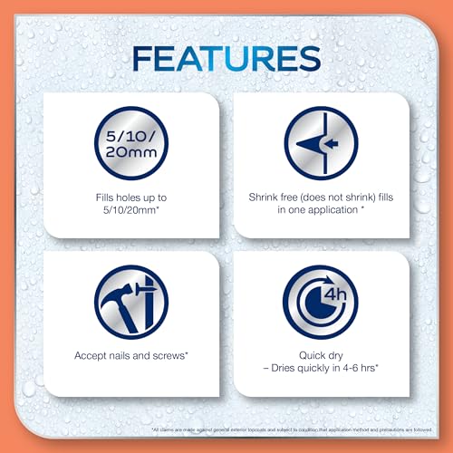 Dulux Aquatech Waterproof Crack & Gap Filler – High-Strength, Non-Shrink Sealant for Interior/Exterior Wall, Roof, Terrace, Home, Kitchen Sink, Tile Gap, Repair Concrete Leaks Up to 5MM (White 400GM) - Image 3