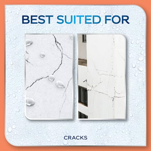 Dulux Aquatech Waterproof Crack & Gap Filler – High-Strength, Non-Shrink Sealant for Interior/Exterior Wall, Roof, Terrace, Home, Kitchen Sink, Tile Gap, Repair Concrete Leaks Up to 5MM (White 400GM) - Image 4