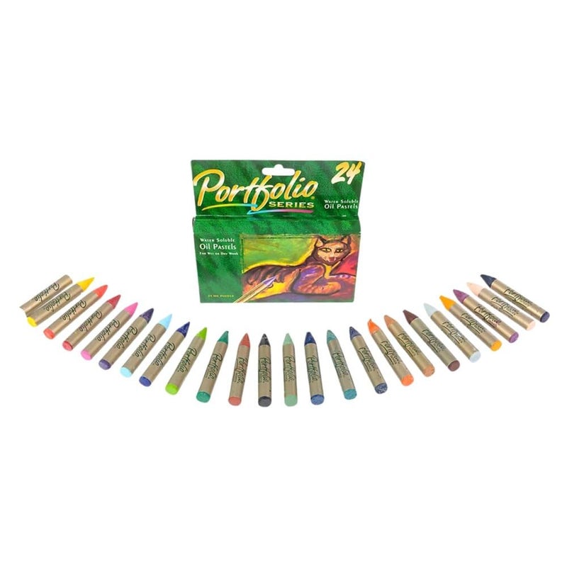Crayola Portfolio Series Oil Pastels, Water Soluble, 24 Count, Colors May Vary - Image 3