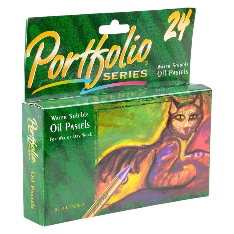 Crayola Portfolio Series Oil Pastels, Water Soluble, 24 Count, Colors May Vary - Image 2