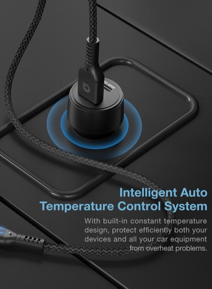 أميزينج ثنج Speed Pro Type-C PD [20 واط] Type - A QC 3.0 ماكس شاحن سيارة الطاقة متوافق مع الأجهزة التي تعمل بالطاقة USB - Image 3