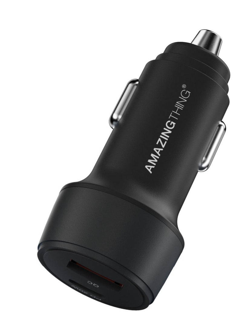 أميزينج ثنج Speed Pro Type-C PD [20 واط] Type - A QC 3.0 ماكس شاحن سيارة الطاقة متوافق مع الأجهزة التي تعمل بالطاقة USB - Image 1