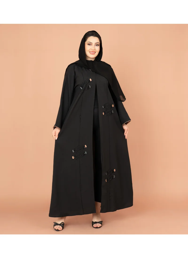 اكسا عباية اماراتية انيقة تطريز يدوي