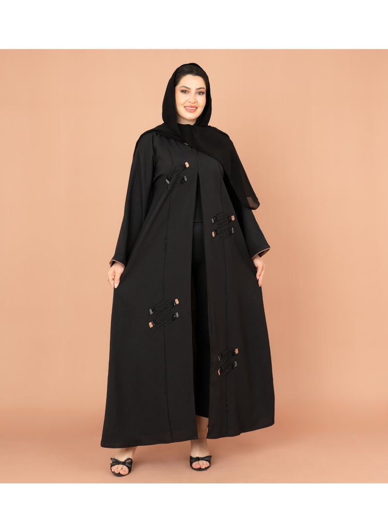 IKKXA Emirati Elegance Handcrafted Abaya  - Image 1