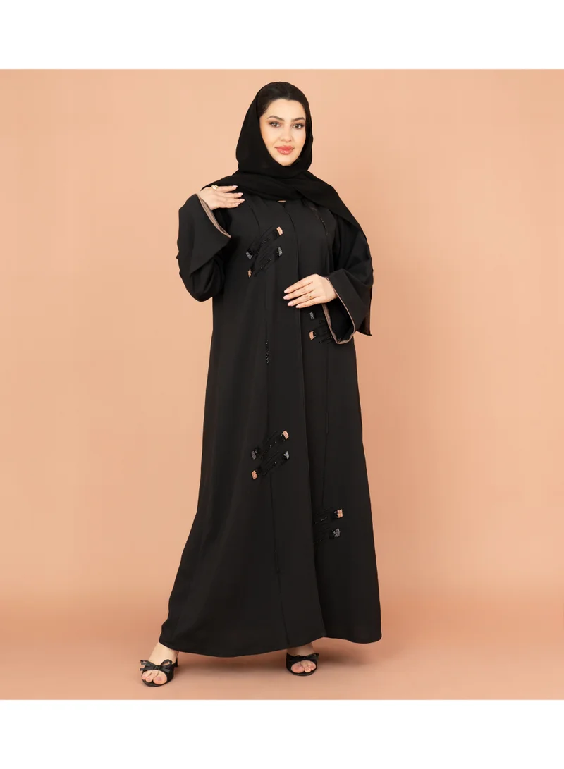 IKKXA Emirati Elegance Handcrafted Abaya
