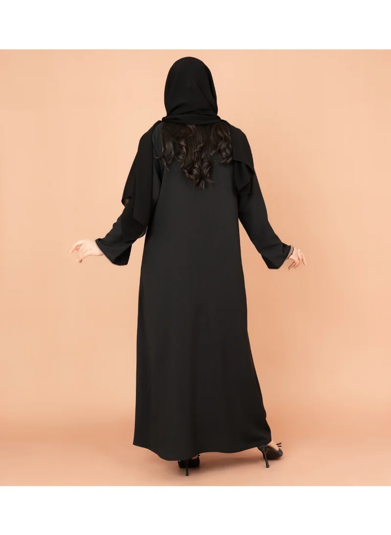 اكسا عباية اماراتية انيقة تطريز يدوي