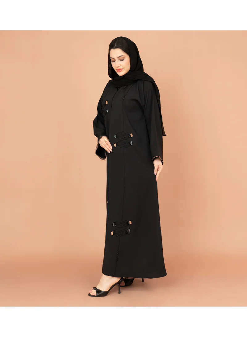 IKKXA Emirati Elegance Handcrafted Abaya