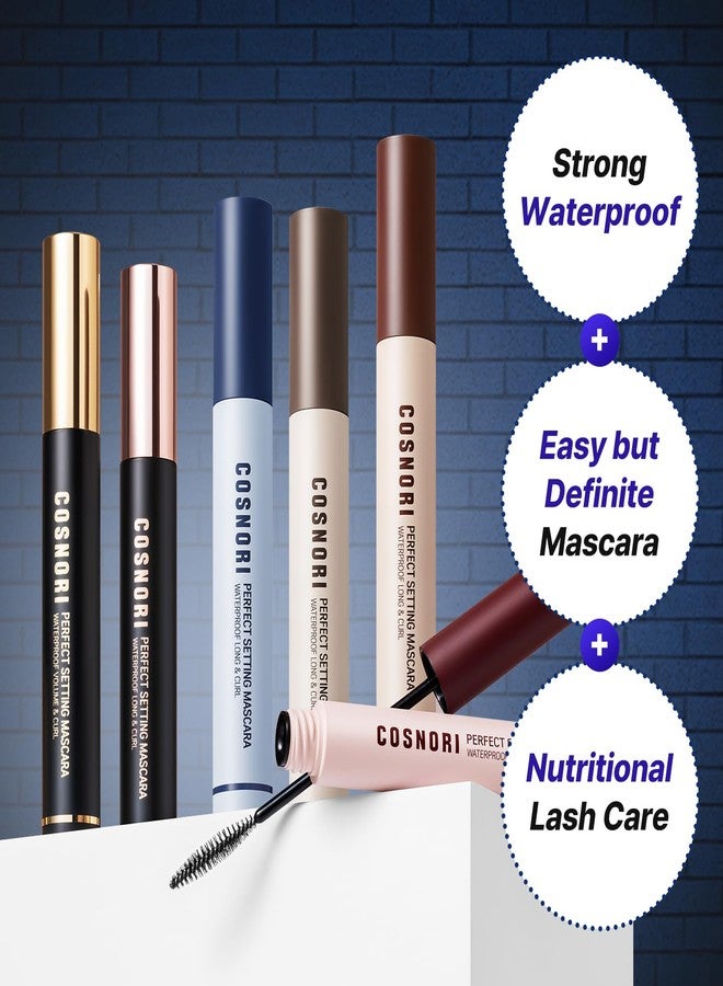 COSNORI Perfect Setting Waterproof Mascara Long&Curl 04 Deep Ash - Long-Lasting Smudge - Ash Brown Mascara - Korea Waterproof, Long lash, Strong fixing, Silk Amino Acids - 0.23fl oz (7ml) - Image 2