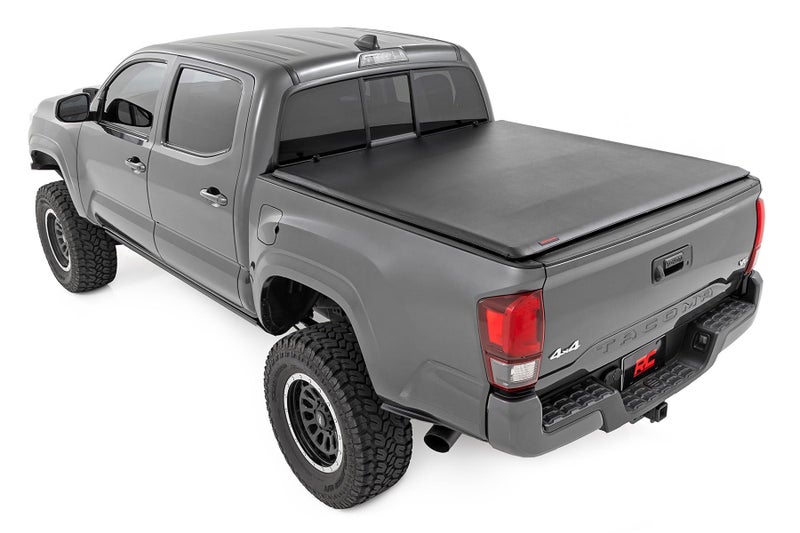 Rough Country Soft Roll-Up Truck Bed Cover, Truck Tonneau Covers for Toyota Tacoma (2016-2023) - 5' Weather-Resistant Toyota Tacoma Bed Cover, Soft Roll-Up Tacoma Bed Cover - 42716501 - Image 3