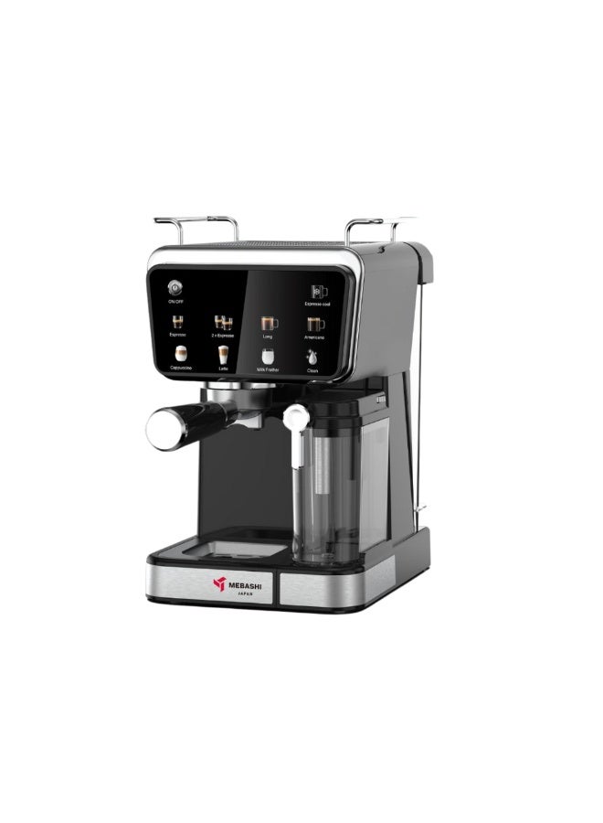 Mebashi ME-ECM2505 Espresso Coffee Machine Touch Screen w/ Milk Tank