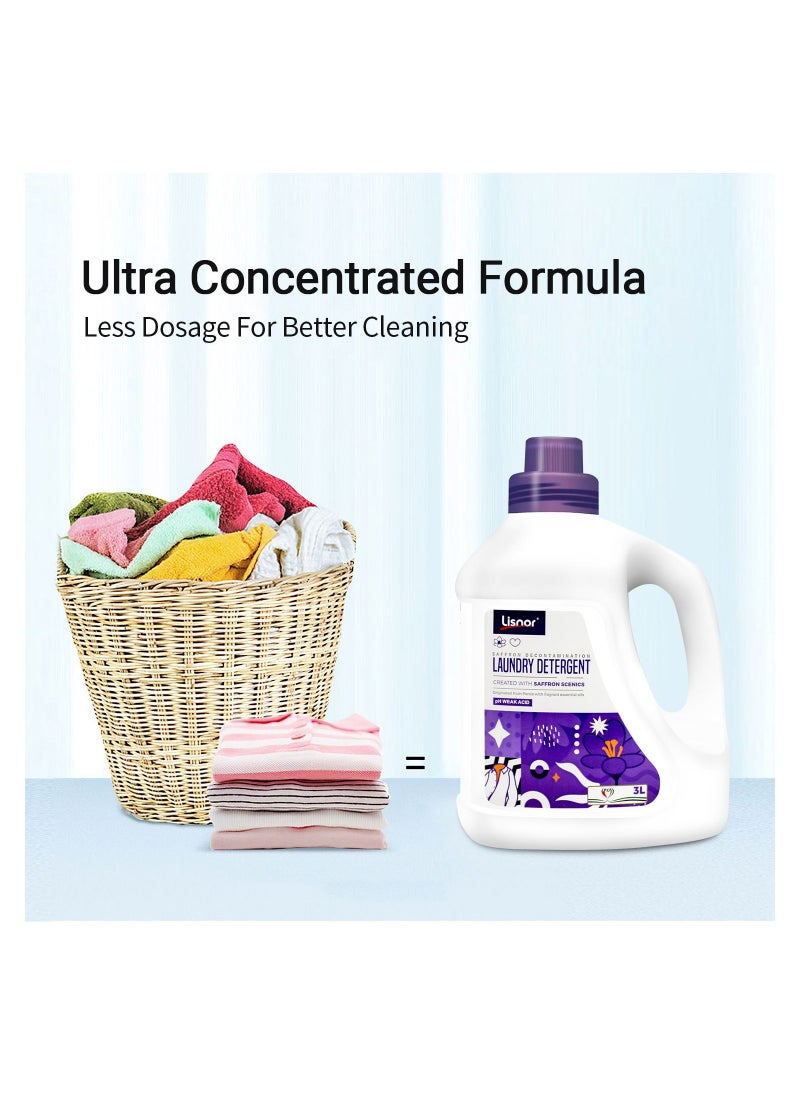 Liquid Detergent Saffron Scent Laundry Gel 3L