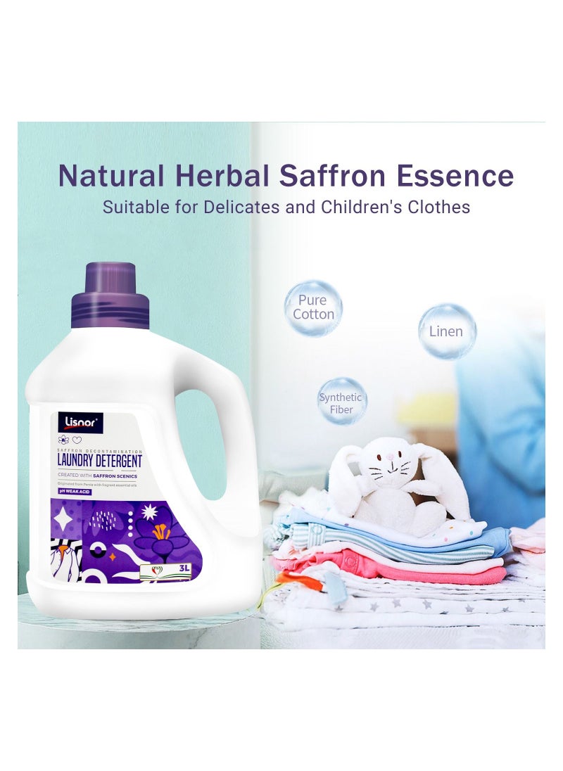 Liquid Detergent Saffron Scent Laundry Gel 3L