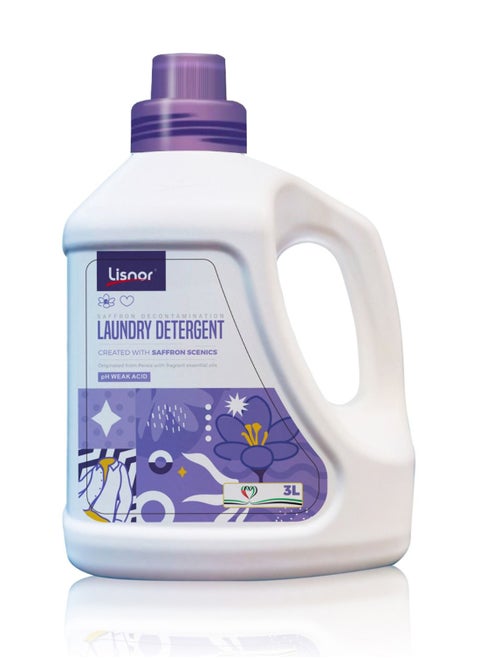 Liquid Detergent Saffron Scent Laundry Gel 3L