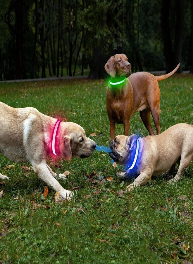 BSEEN Light up Dog Collar Lights for Night Walking - Waterproof LED Dog Collar light Rechargeable Glow in The Dark Dog Collars for Small Dogs (Pink, Small) - Image 2