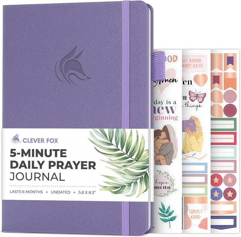 Clever Fox CF 5-Minute Daily Prayer Journal Lavender - Image 1