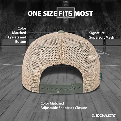 Legacy NCAA Officially Licensed Baseball Hat Texas Longhorns Lightweight Cap for Men Women Old Favorite Trucker Adjustable OFA Grey Trucker One Size Fits Most Snapback Closure - Image 3