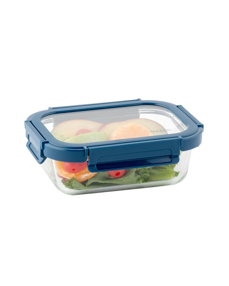 DUBBLIN Keep In Glass Borosilicate Glass Container 630ml - Rectangular, Clear | Oven, Freezer & Microwave Safe Storage Solution (1 Piece) - Image 1