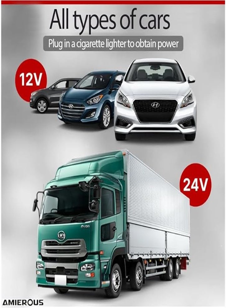 طباخ أرز للسيارة سعة 1.6 لتر، طباخ أرز صغير 12 فولت/24 فولت، غير لاصق، مناسب لشخص أو شخصين، للطهي والحفاظ على الدفء - طباخ أرز للسفر - Image 2