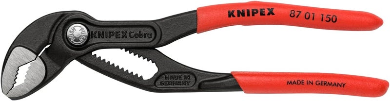 KNIPEX كماشة مضخة المياه كنيبيكس كوبرا هاي تيك، 150 مم، رمادي مطلي غير قابل للانزلاق - Image 1