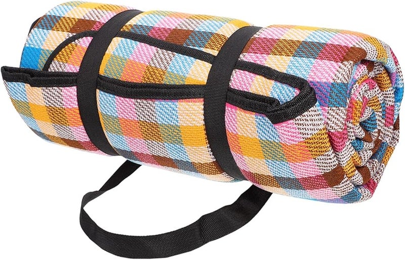 حصيرة تخييم خارجية كبيرة سميكة جدًا ومتينة ومقاومة للماء لبطانيات النزهة على الشاطئ والمتنزهات - Image 2