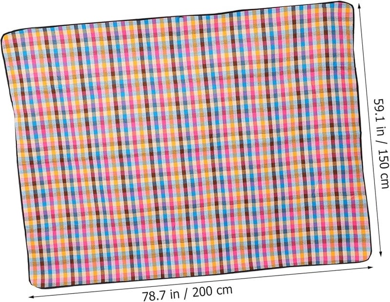 حصيرة تخييم خارجية كبيرة سميكة جدًا ومتينة ومقاومة للماء لبطانيات النزهة على الشاطئ والمتنزهات - Image 4