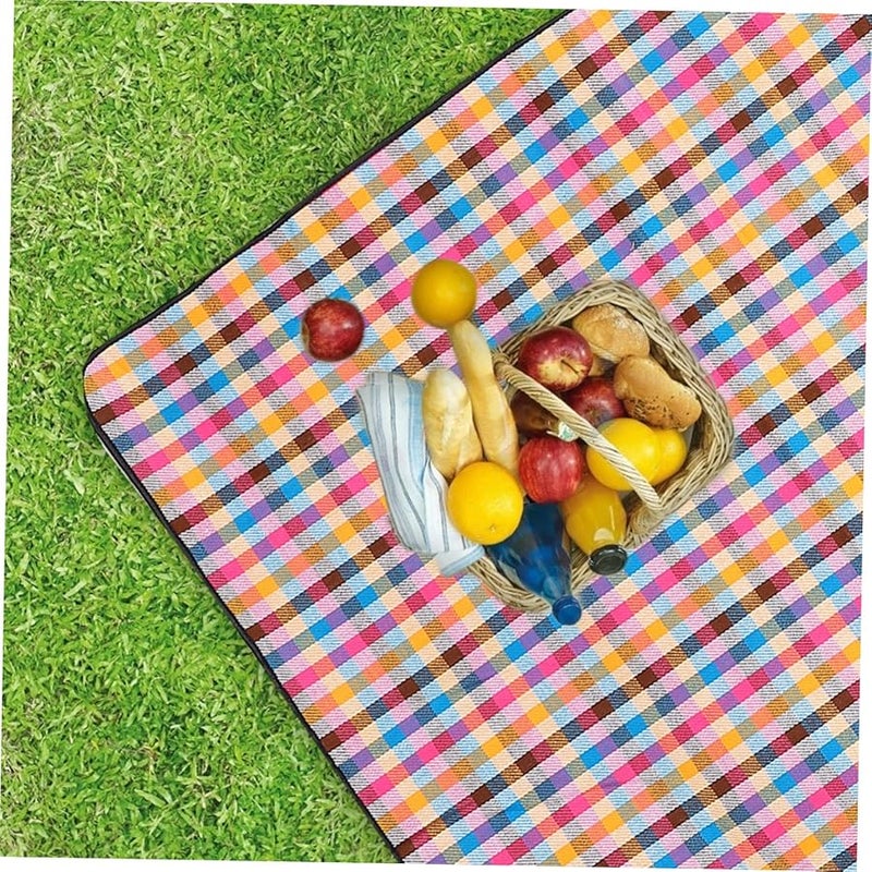 حصيرة تخييم خارجية كبيرة سميكة جدًا ومتينة ومقاومة للماء لبطانيات النزهة على الشاطئ والمتنزهات - Image 3