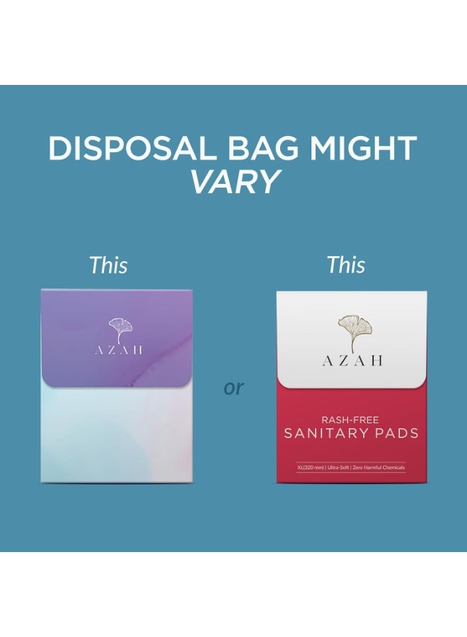 AZAH Sanitary Pads for Women Regular Pack of 20 100% Rash-Free sanitary napkins 3x More Absorption, Cottony Soft and Dry Top Cover for heavy Flow | Leak-Proof | With Disposable Bag - Image 5