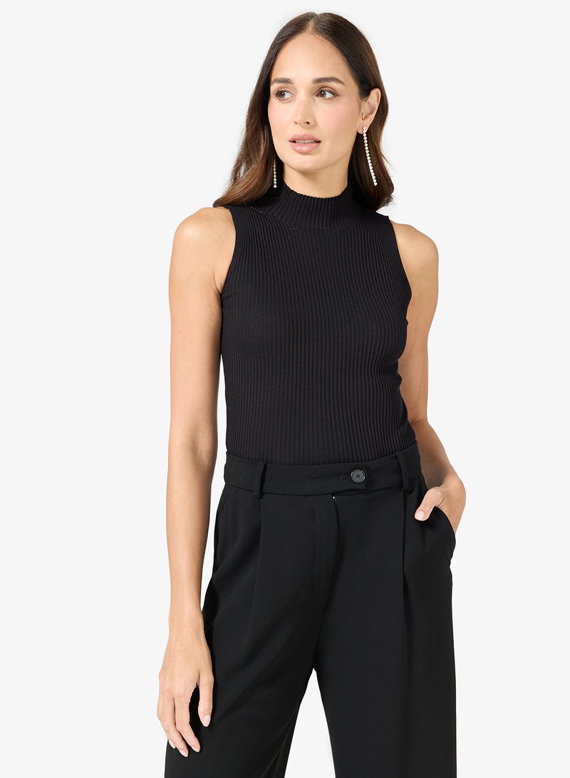ELLA High Neck Knit Top - Image 1