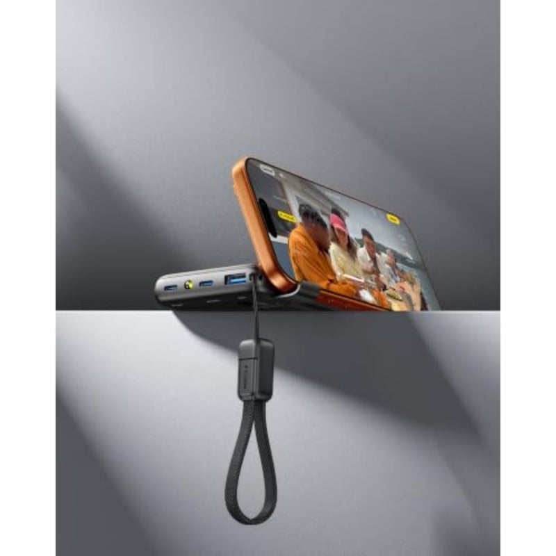 Power Bank, Slimmest 10000mAh 45W PD Fast Charging Portable Charger, USB C inandOut Mini Battery Pack, Travel Essentials Phone Powerbank for iPhone 16 15 Samsung S25 S24 Google Pixel iPad etc Detachable USB-C Cable, Stand, Flight-Safe, Travel, Flashlight, Battery Pack for iPhone 17 16, Samsung S26, iPad etc - Image 2