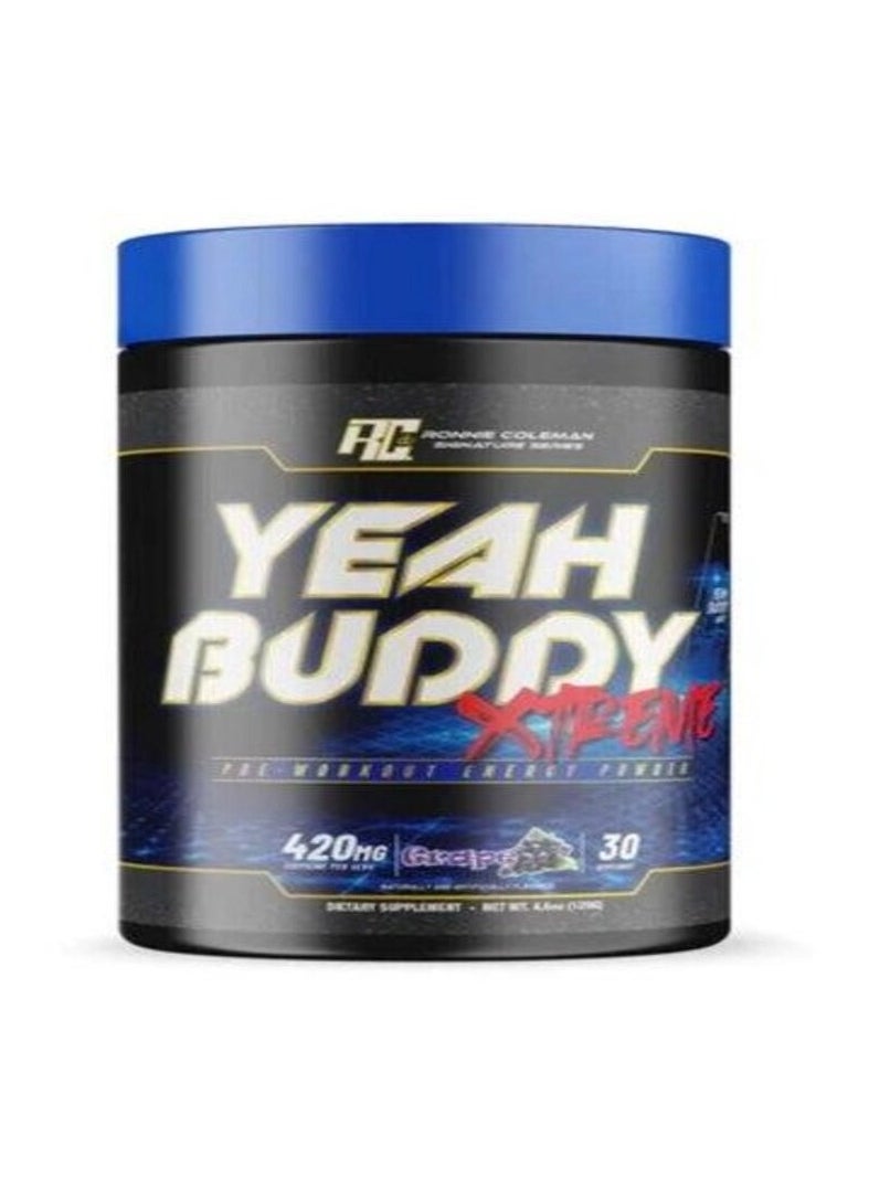 RONNIE COLEMAN RC Yeah Buddy, Xtreme Pre Workout, Grape, 129g, 30 Servings 