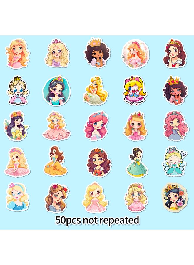 الأزرق جي دبليو 50 رسوم متحركة الأميرة فتاة تنورة مزينة ملصقات كأس الماء حقيبة حقيبة الأطفال المحمول - Image 4