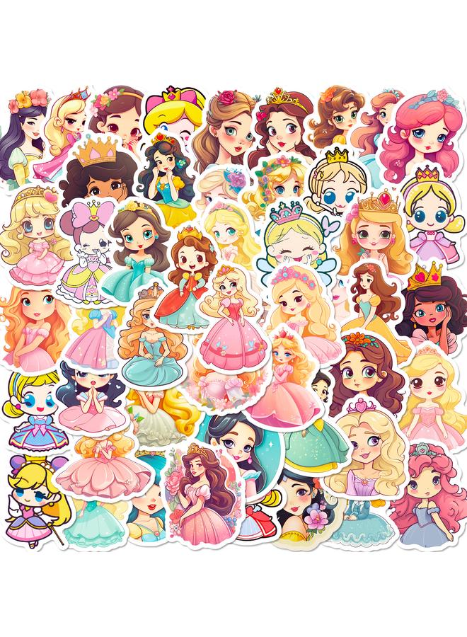 الأزرق جي دبليو 50 رسوم متحركة الأميرة فتاة تنورة مزينة ملصقات كأس الماء حقيبة حقيبة الأطفال المحمول - Image 1